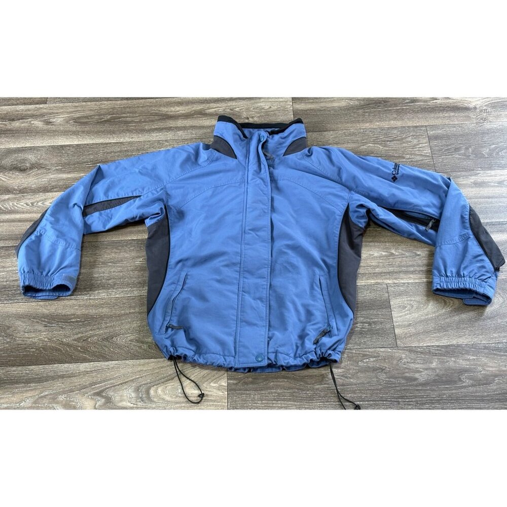 Vintage 90'S Columbia Blue Snowcap Bugaboo Ski Coat Jacket WOMENS Size L Core